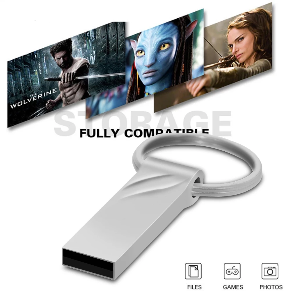 Nuova chiavetta USB 2.0 pen Drive usb in metallo creativo 4gb 8gb 16gb 32gb 64gb usb memoria stick logo personalizzato fotografia