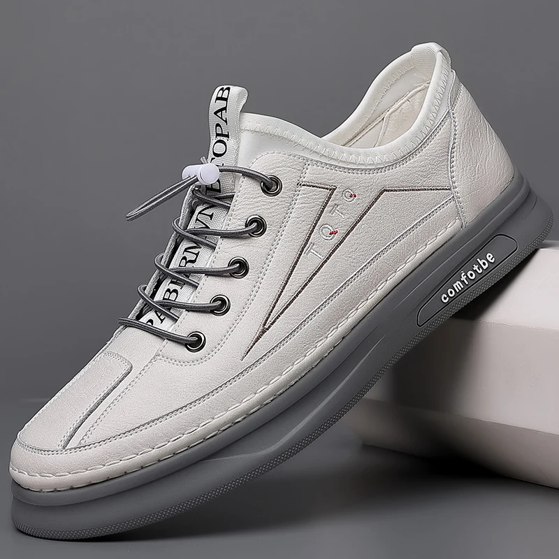 

Классические брендовые оригинальные высококачественные мужские кожаные повседневные прогулочные туфли с открытым носком, уличная домашняя обувь для двух видов одежды