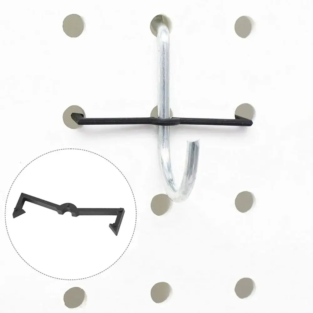 

50Pcs Locks Holder Pegboard Hook Locks Peg Board Plate Clamp Hook Fastening Buckle Garage Accessories Plastic Pegboard Clips