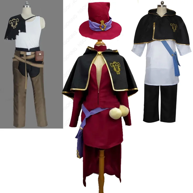 

Anime Clover Vanessa Enoteea Yami Sukehiro Charmy Papittoson Cosplay Costume With hat Custom made 3xl only one in stock