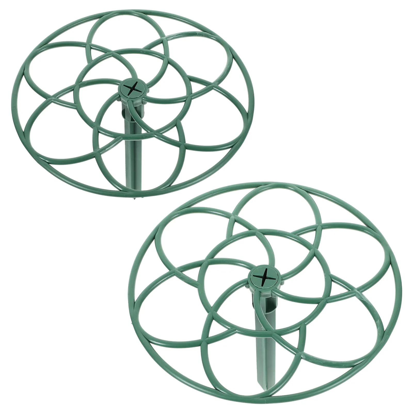 2Pcs Sunflower Flower Stand Lollipop Shape Plants Support Rack Climbing Vine Support Holder Gardening Flower Supplies