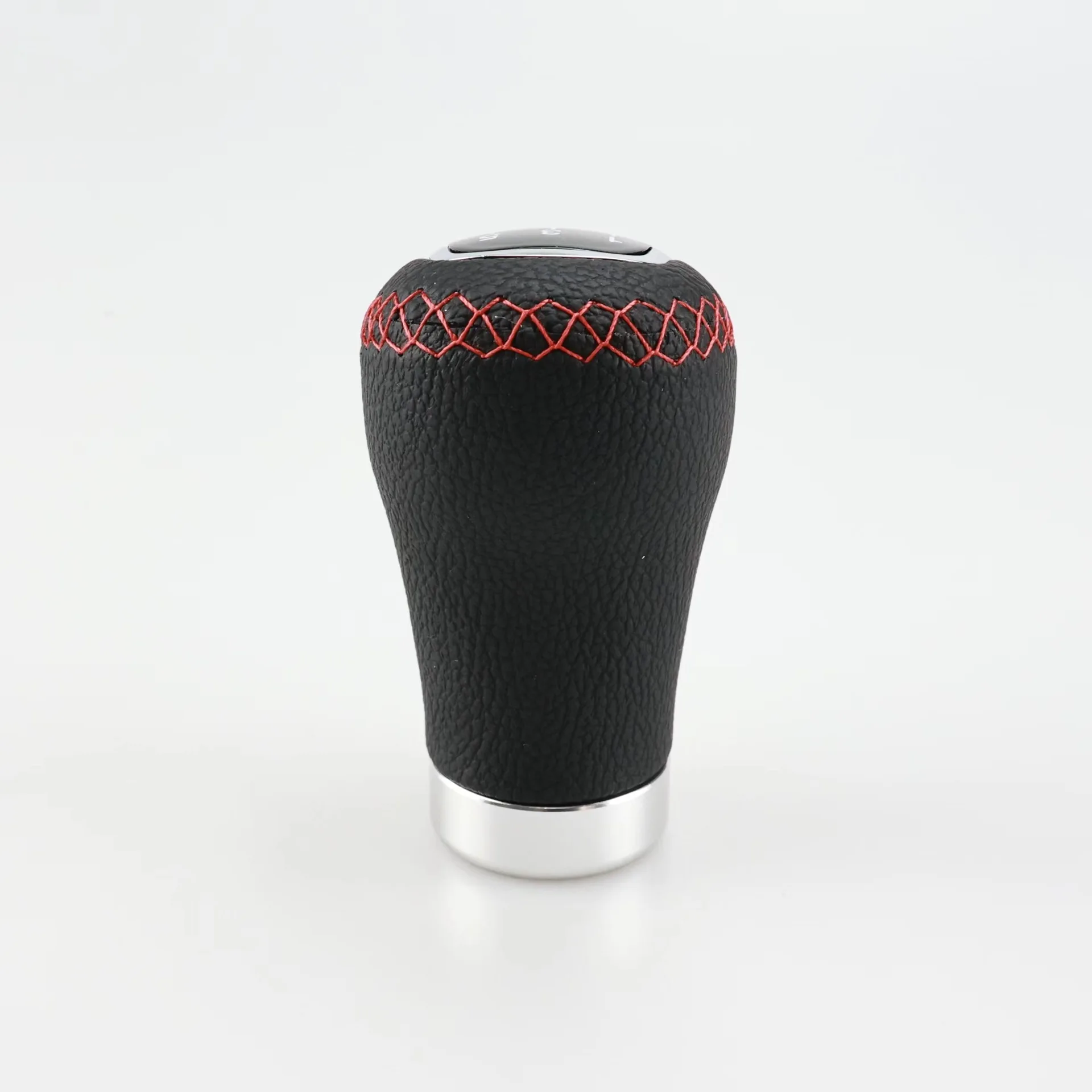 Universal 5 6R Car Leather Aluminum Gear Shifter Knob Manual Automatic Round Ball Shape Shifter Handle Stick Head Lever AT MT