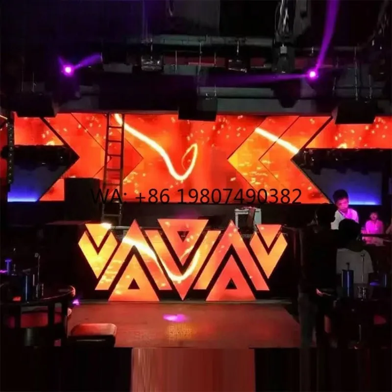 Indoor AVA LED DJ Booth Table Stage Background LED Panel Screen For Disco Night Club Bar Performance