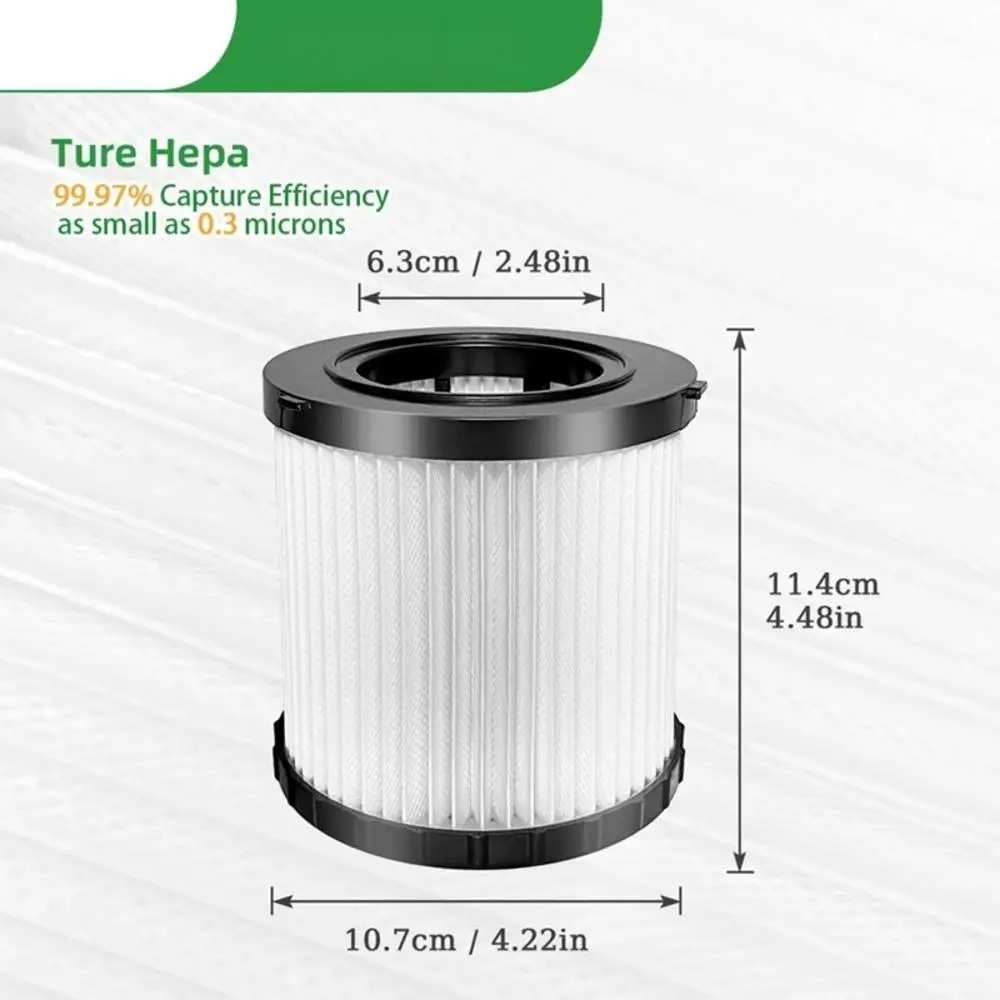 2 Pack DCV5801H HEPA Filter Compatible Foe DEWALT DCV580H, DCV581H 20V MAX Wet/Dry Vacuum