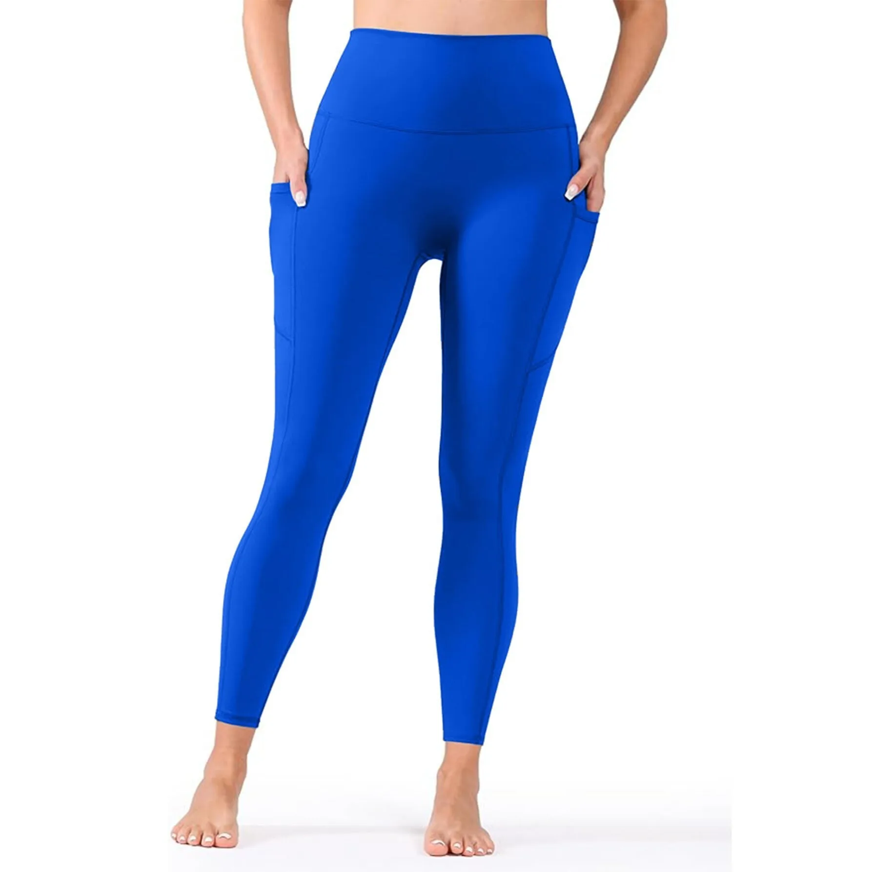 Neutered Yoga Pants P 28072 Patchwork Design Pocket Yoga Trousers Women's Bottoming Pants Spring 2026 Fashion Neutral Style