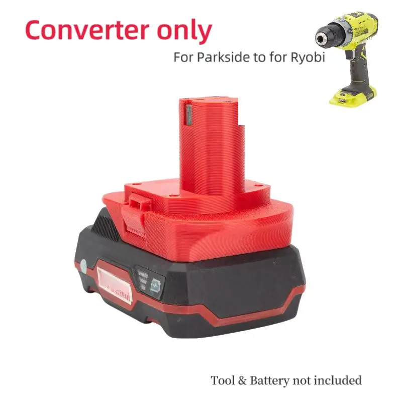 Battery Adapter  For Parkside x20v battery Replacement To For Ryobi 18V Cordless   Tools Converte(Not include tools and battery)