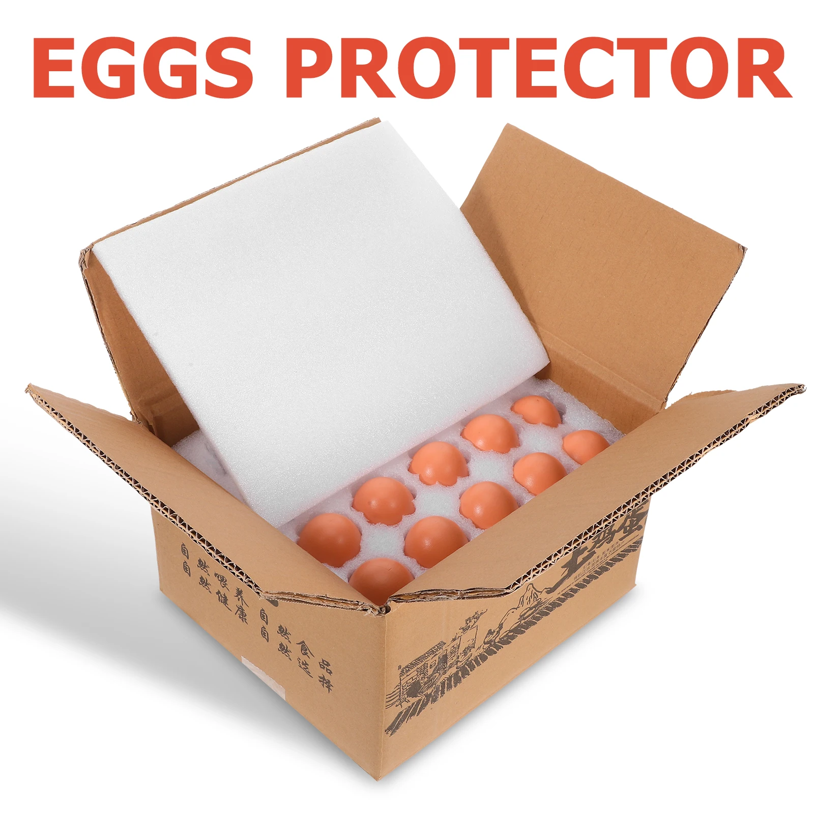 

40 Grids Pearl Cotton Egg Tray Fresh Chicken Egg Foam With Shockproof Transport Packaging Box Reusable Carton For Safe Shipping