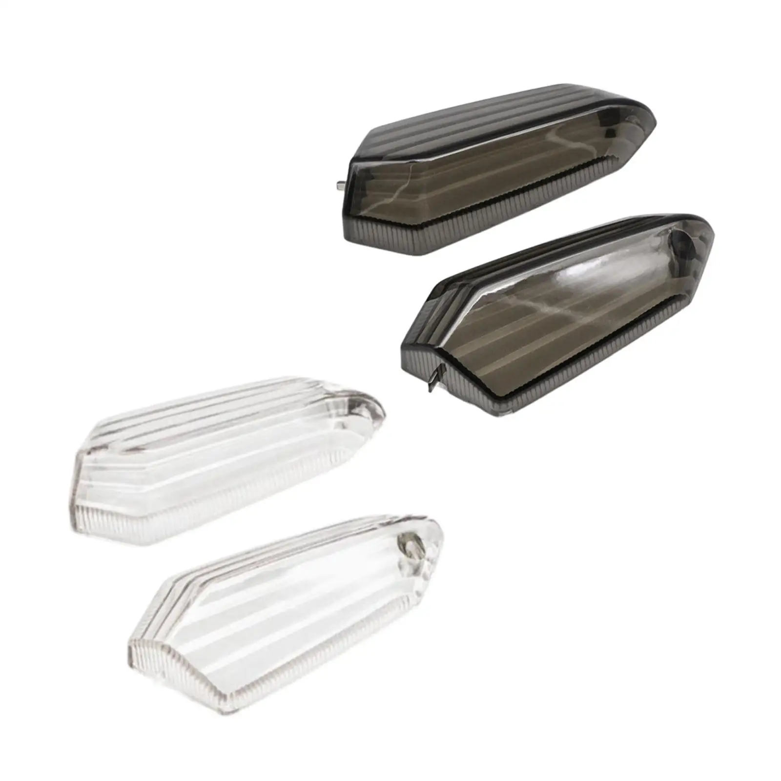 Alloggiamenti per indicatori di direzione per moto 1 paio di sostituzioni dirette Coperture luminose per accessori pratici premium facili da installare