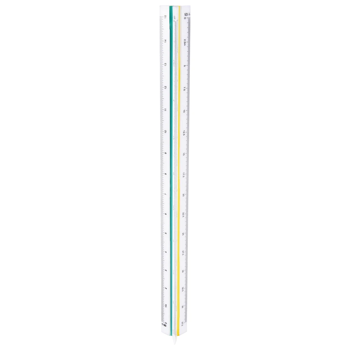 AT77 1:20 1:25 1:50 1:75 1:100 1:125 Plastic Triangular Scale Ruler