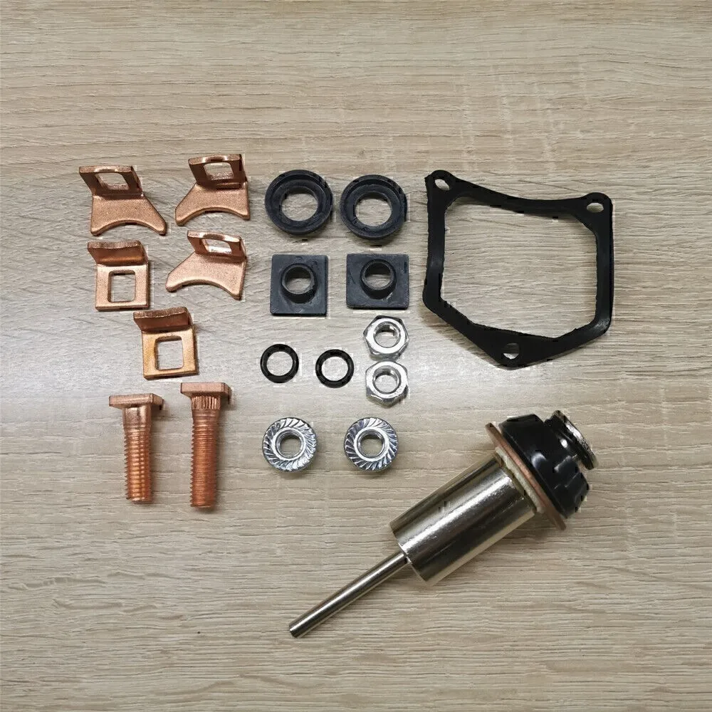 STARTER SOLENOID REPAIR REBUILD KIT PLUNGER/CONTACTS NEW - Detail 1