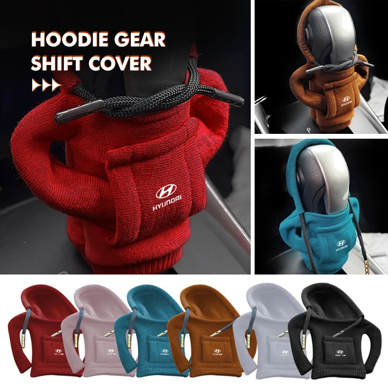 

Car Universal Hoodie Shift Lever Cover Change Lever For Hyundai Sonata Azera Coupe SantaFe Genesis Accent Creta