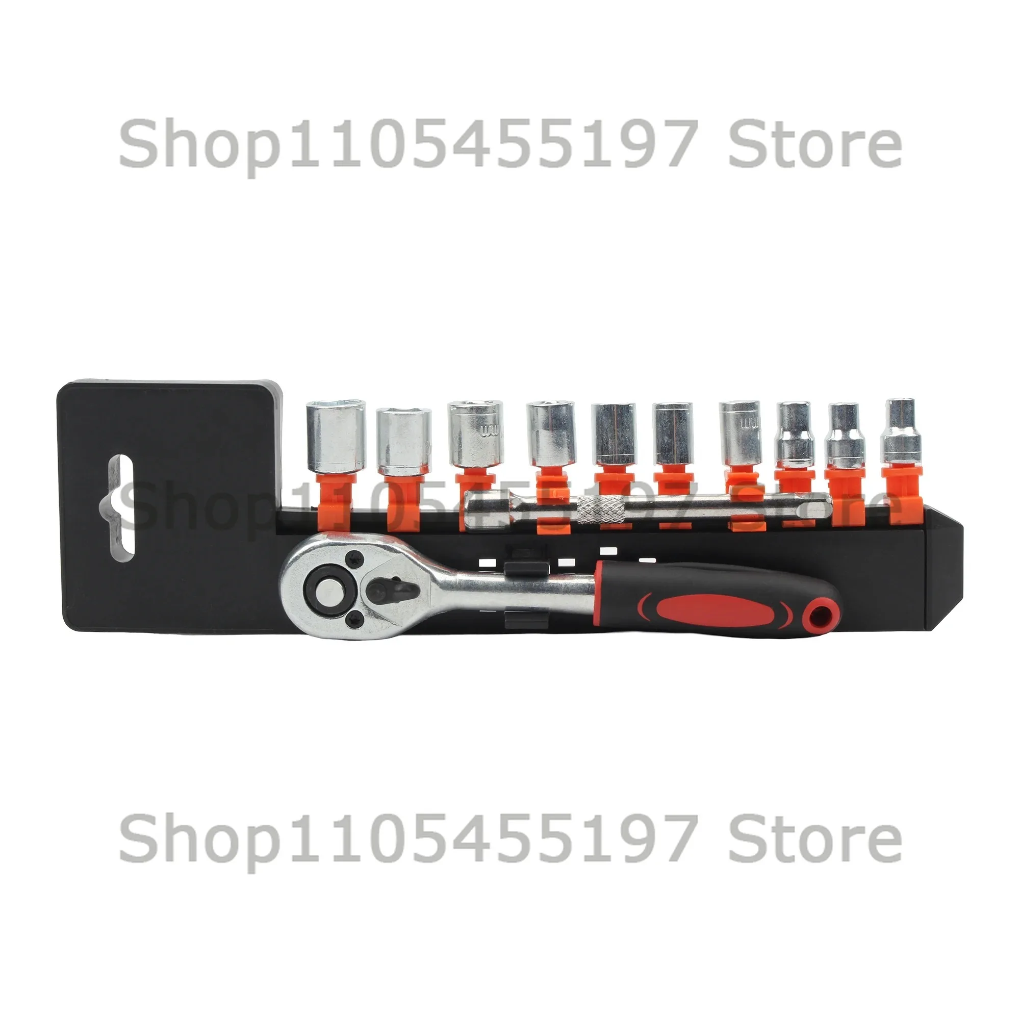 12 Pieces 1/4 Inch Ratchet Socket Wrench Set Motorcycle Repair Tools 4-13mm Quick Release Wrench ATV Motorcycle Motocross Tools