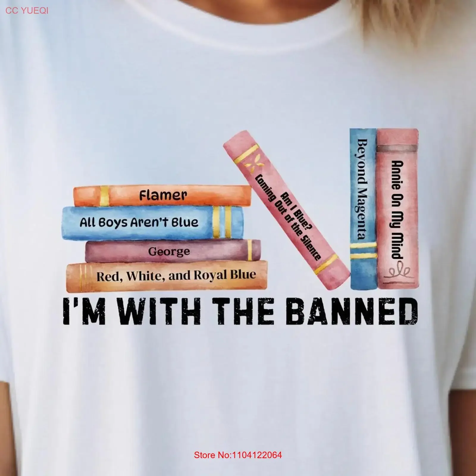 Banned Book T Shirt LGBTQ Books Lovers Awareness Librarian Literary Activism vintage Washed Versatile Soft designer clothes