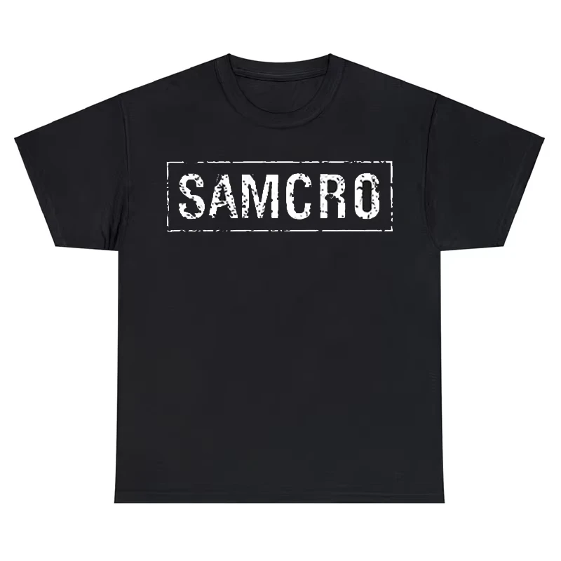 

Sons of Anarchy SAMCRO Print T-shirt Men Women Casual Trend Hip Hop Plus Size Short Sleeve Tee Summer Cotton T Shirts Unisex