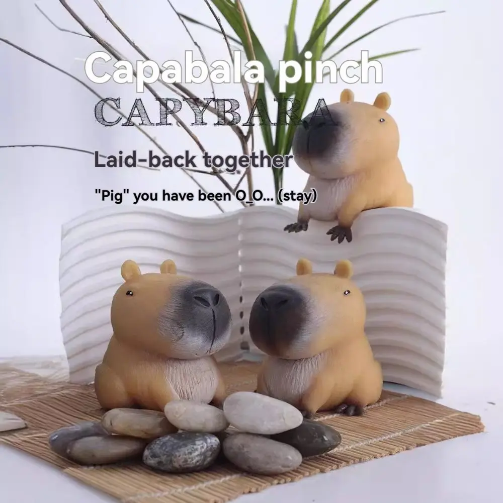 Decompression Capybara Pinch Toy Funny Gift Quick Rebound Soft Cute Squeeze Toy Lovely Stress-relieving Children