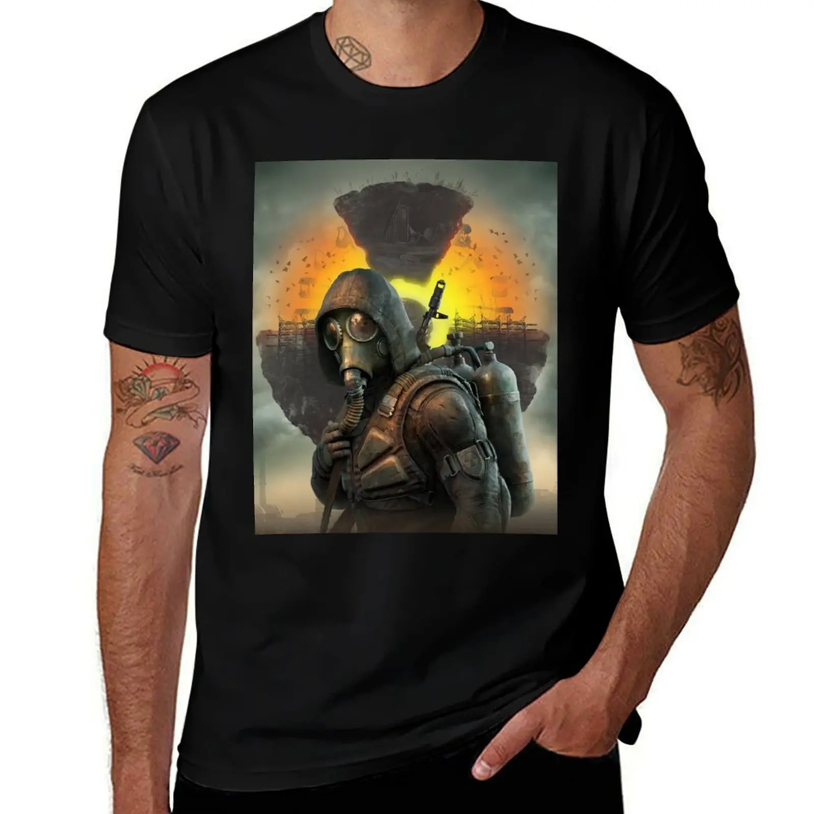 

STALKER 2: Heart of Chernobyl game art T-Shirt man tshirt man t shirt graphic t shirts cotton 100% T-shirt