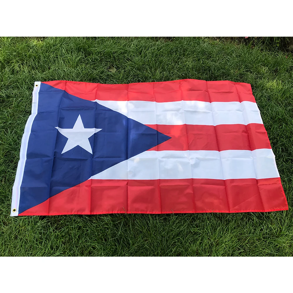 Puerto Rico Flag 90x150cm Hanging Polyester Pr Puerto Rico Flag Of Rican Flag standard hanging Flag Banner For home Decoration