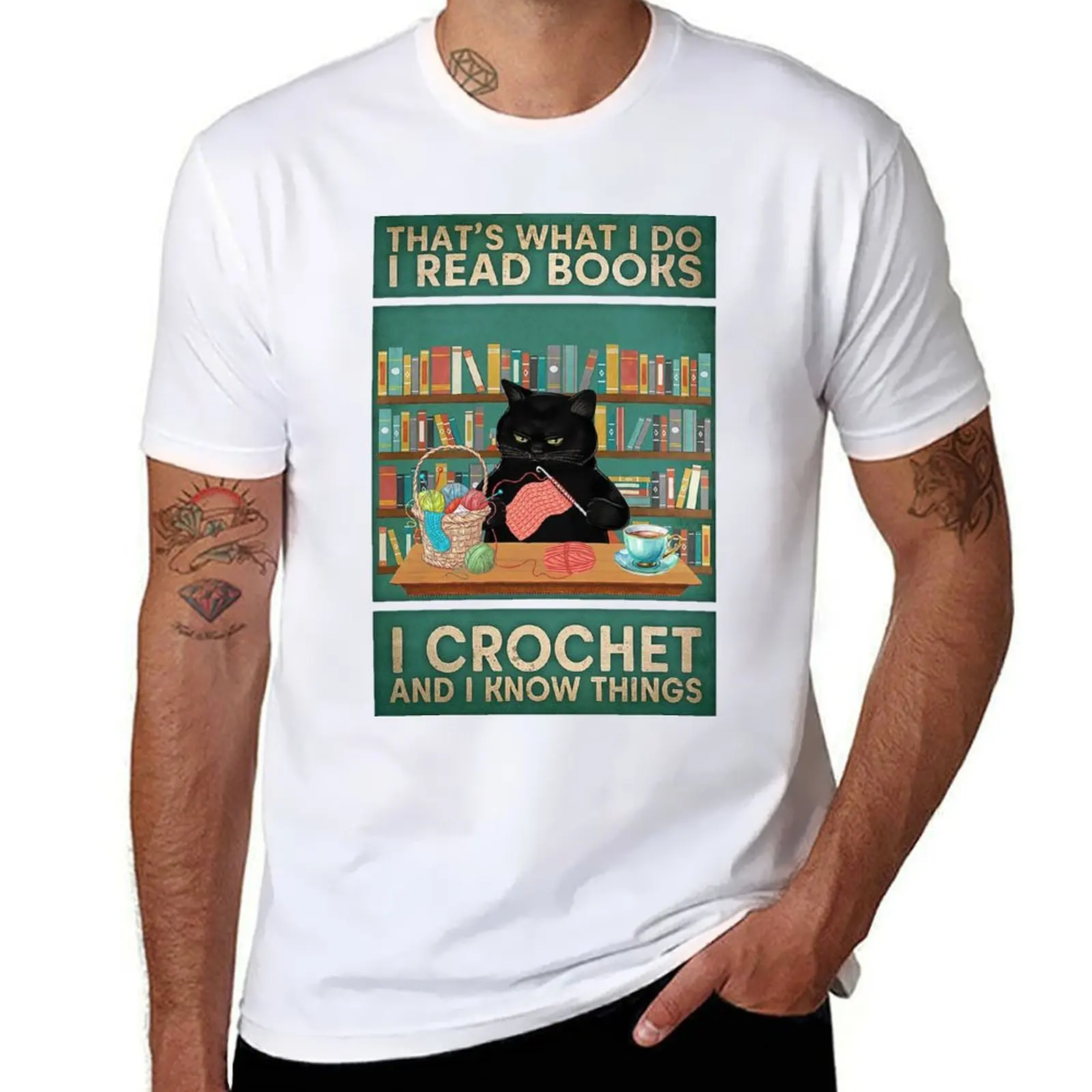 

Book Read Crochet that's what i do i read books i crochet and know things T-Shirt graphic t shirts for man T-Shirt