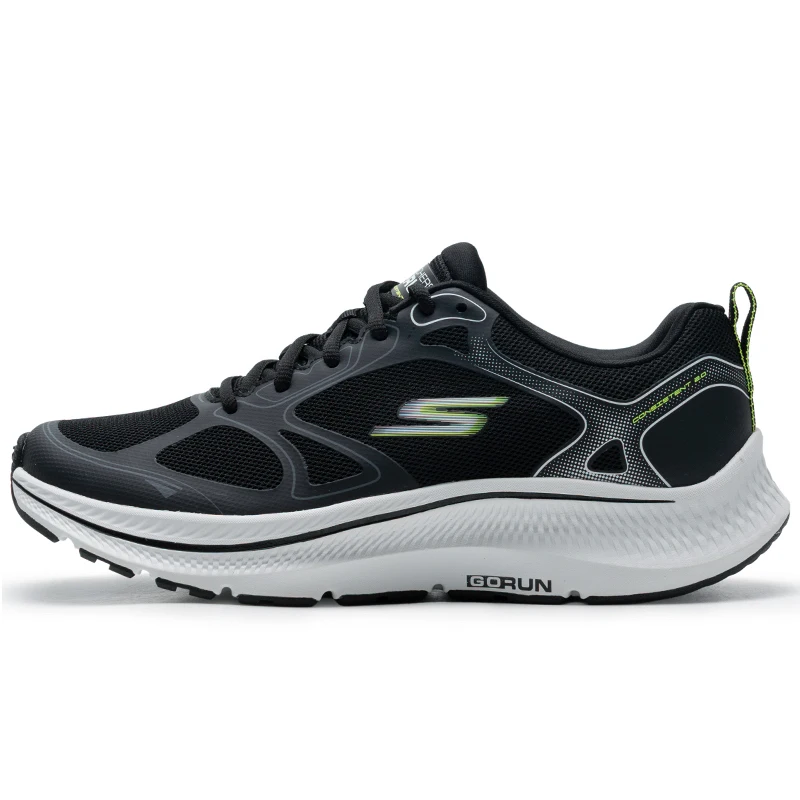 Skechers Men's Running Shoes Mesh Breathable Outdoor Jogging Cushioning Sports Shoes 220869-Bkw