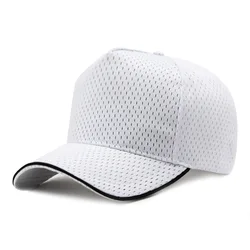 Gorra de béisbol de malla de secado rápido para hombre y mujer, gorro de béisbol de talla grande con cabeza grande, para deportes al aire libre, correr