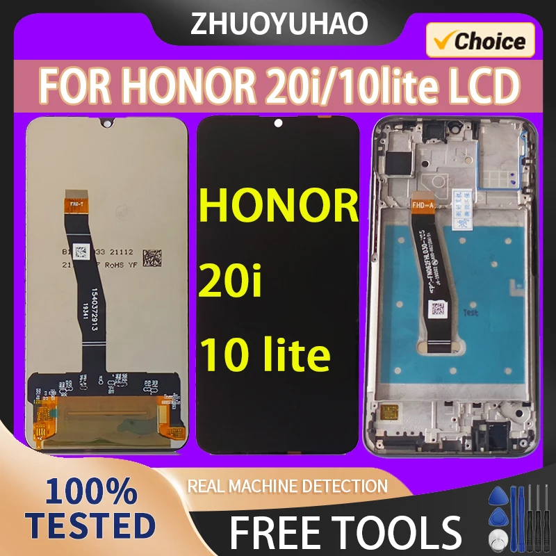 6.21\'\' LCD Display For HONOR 10 lite LCD Replacement Display Touch Screen For HONOR 20i 10lite LCD Screen Digitizer Assembly