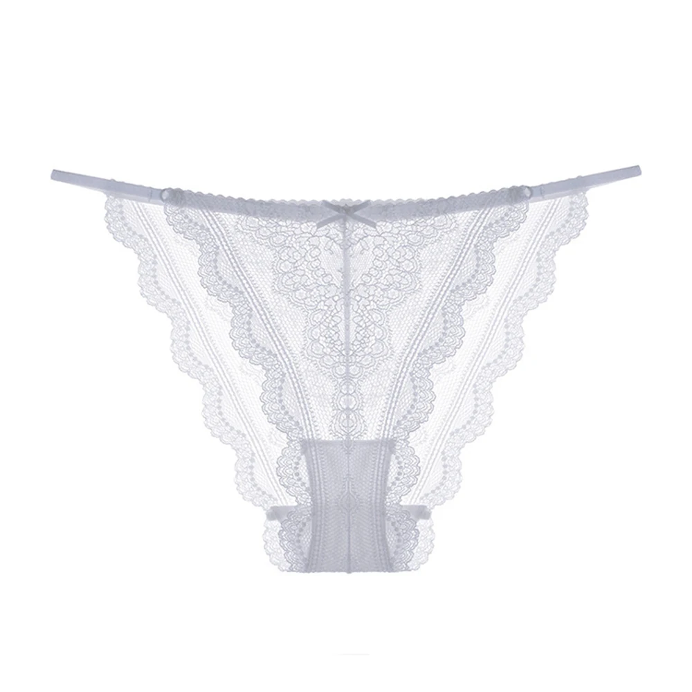 Culotte string en dentelle pour femmes, sous-vêtement sexy, string 7.0, transparent, amissié, ultra mince