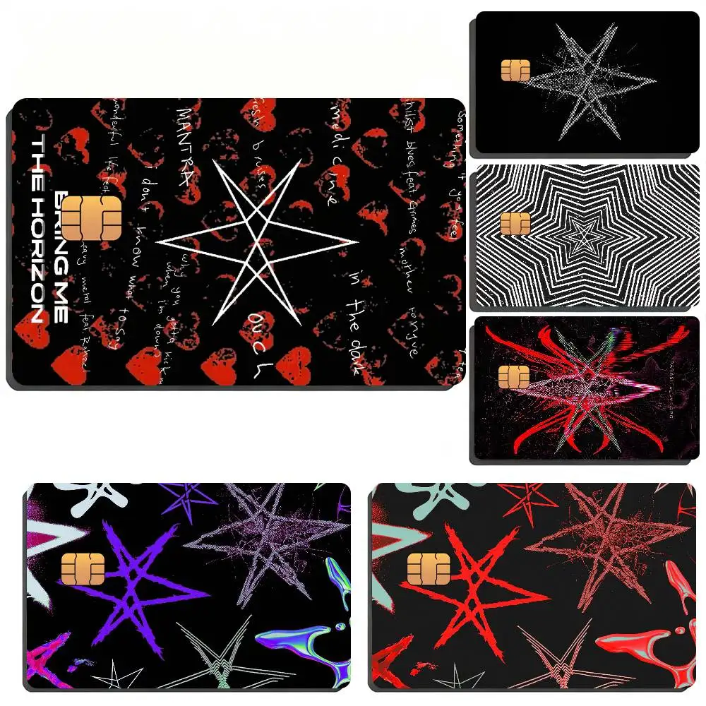 Band B-Bring Me The Horizon Bank Card Sticker Film Tape Skin For Credit Card Debit Card Waterproof Stickers