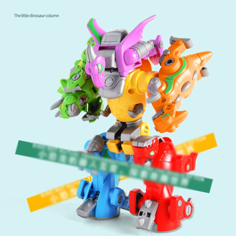 ديناصور التحول روبوت نموذج التحولات 6 في 1 Mecha الروبوتات محاكاة الحيوان ديناصور لعب الأطفال لعبة تعليمية