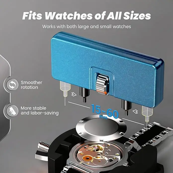 8-Piece set of watch repair and watch removal tools, watch cover opener, tweezers, watch tools, watch maintenance watch removal.