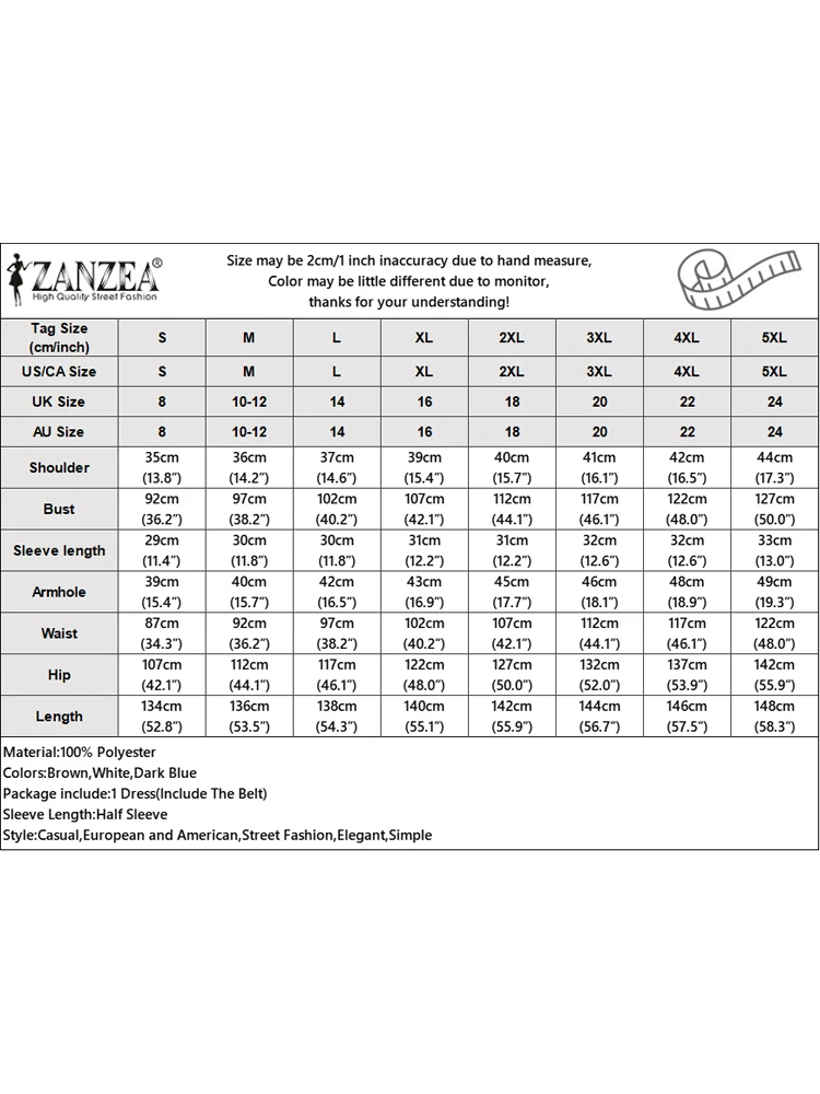ZANZEA فستان طويل أنيق للحفلات مع حزام 2025 صيفي نسائي سادة بأكمام قصيرة ماكسي فيستدوس موضة الزفاف قميص ذو طية صدر السترة رداء #6