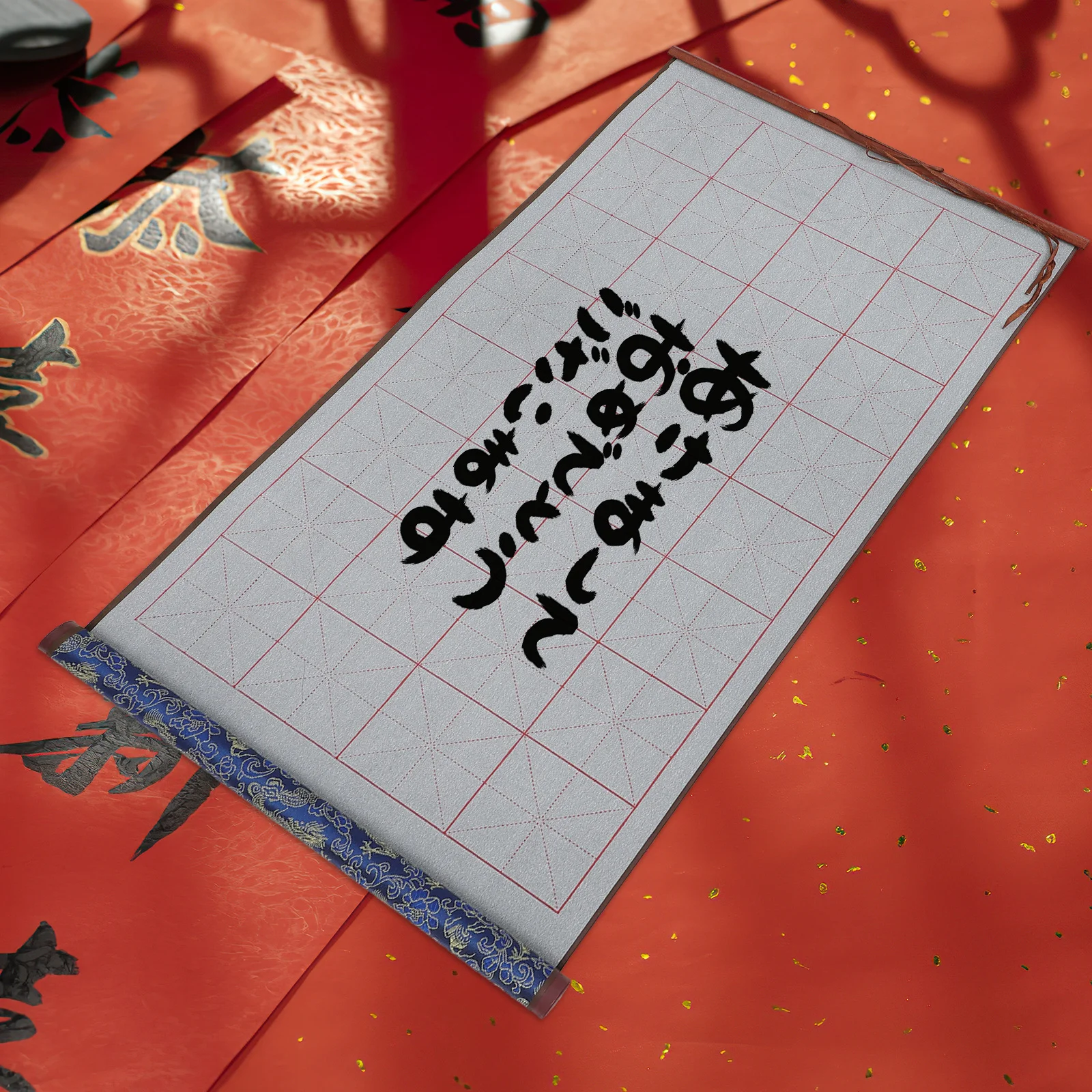 물 쓰기 천 세트 초보자를위한 재사용 가능한 서예 매트 접이식 휴대용 연습 도구 가정용 연구