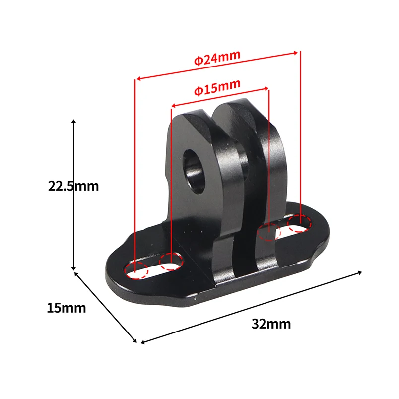 Mini Tripod Adapter M3 Screw 15-24mm Spacing Action Camera Cage Fix Mount for GoPro OSMO Action 5PRO Pokect 3 Finger Tripod Base