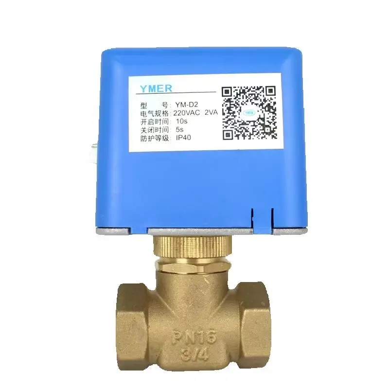 

1/2 "3/4" 1 "DN15 DN20 D25 VA7010 2-ходовой латунный электрический клапан катушки вентилятора для системы HAVC кондиционирования воздуха