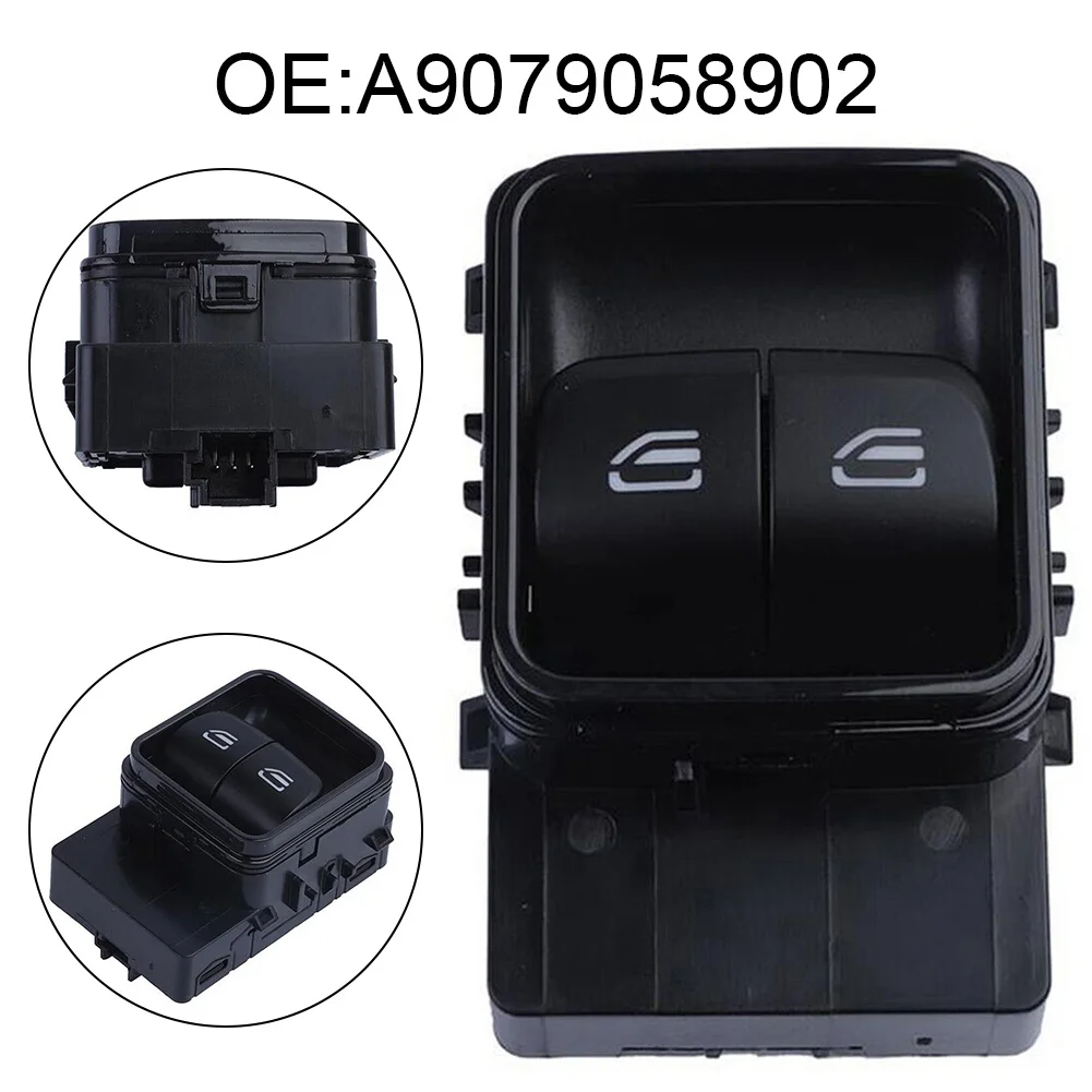 

1pcs Black Plastic LHD Electric Window Switch For Mercedes For Sprinter 907 910 2018-22 OEM Number A9079058902