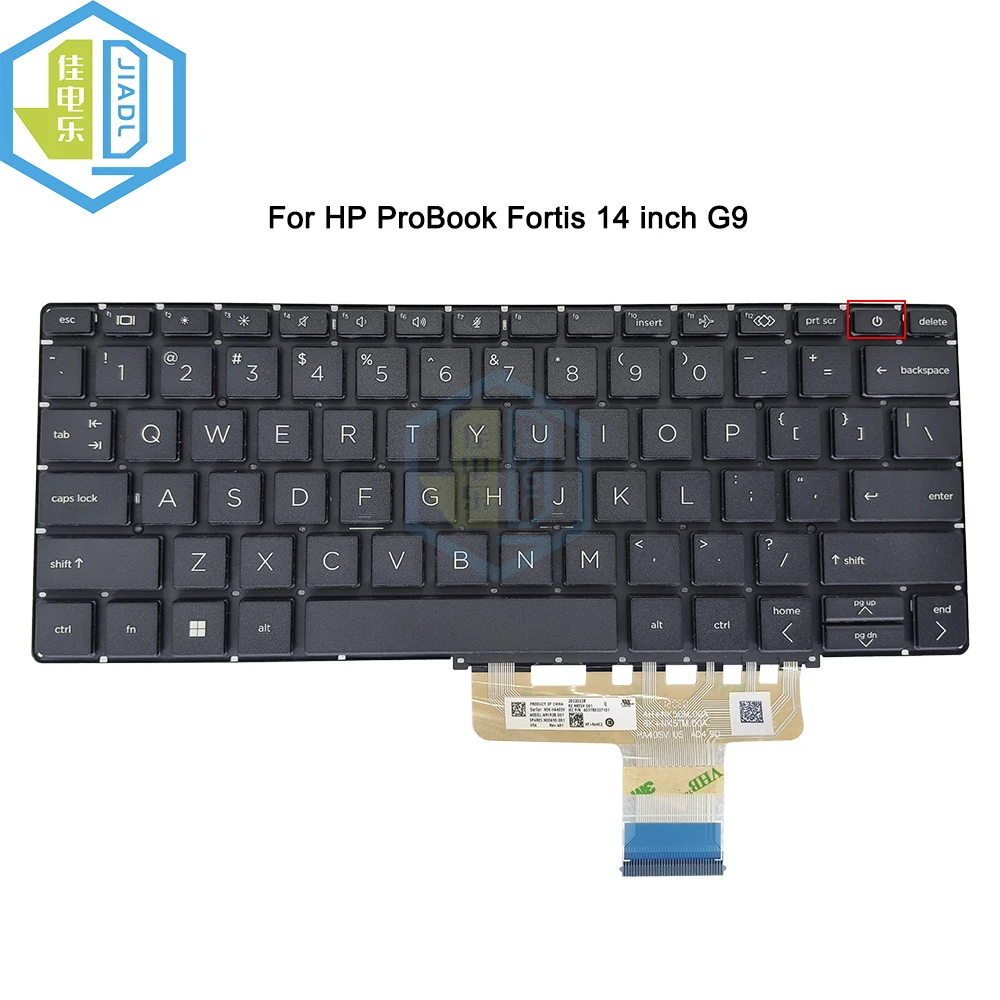 

US LA Keyboard For HP ProBook Fortis 14 inch G9 N00690-001 M91928-001 M91928-161 N00690-161 NSK-HA40SV 9Z-NK5SV-01E NSK-HA40SV