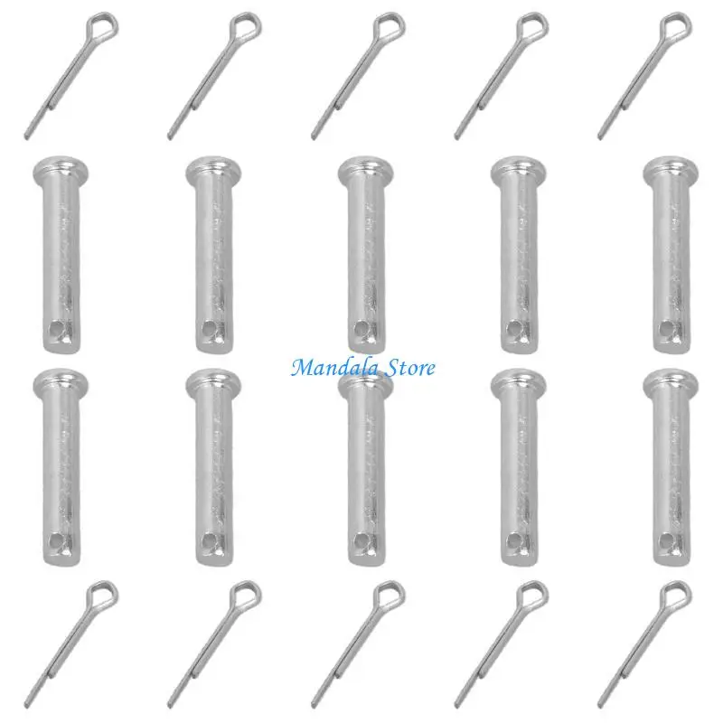 U2JC 10Pcs Stainless Steel Link Hinge Pin Cylindrical Positioning Insert Dowel Pin