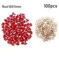 100pcs Red-10X11MM
