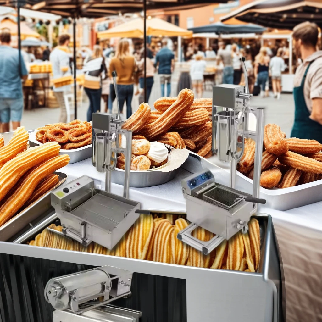 

Automatic Electric Churros Maker Stainless Steel Snack Machine For Sale Manual Voltage For Bakeries And Restaurants