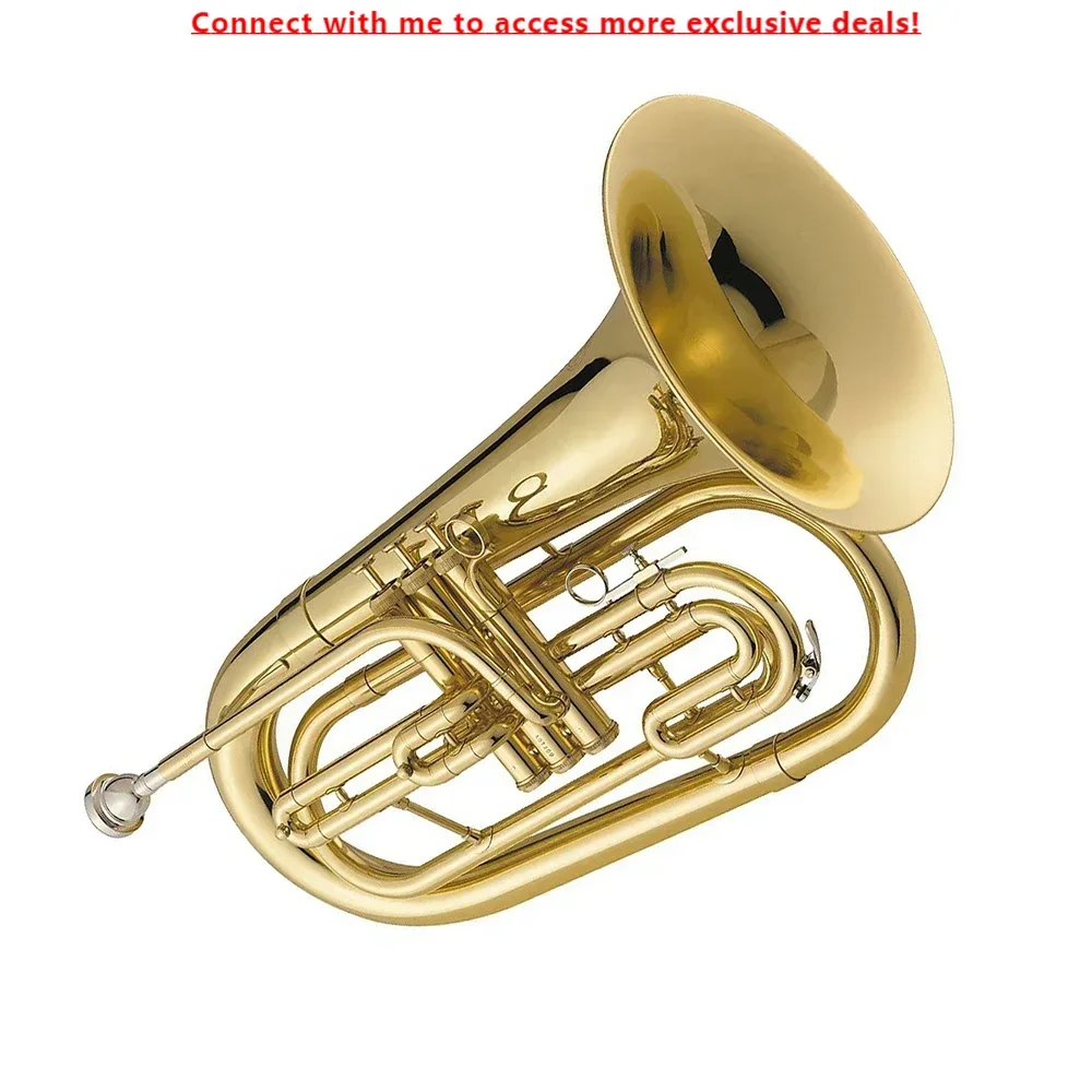 SEASOUND OEM Cheap High Quality Bb Gold Marching Instrument Trombone JYMBT7351