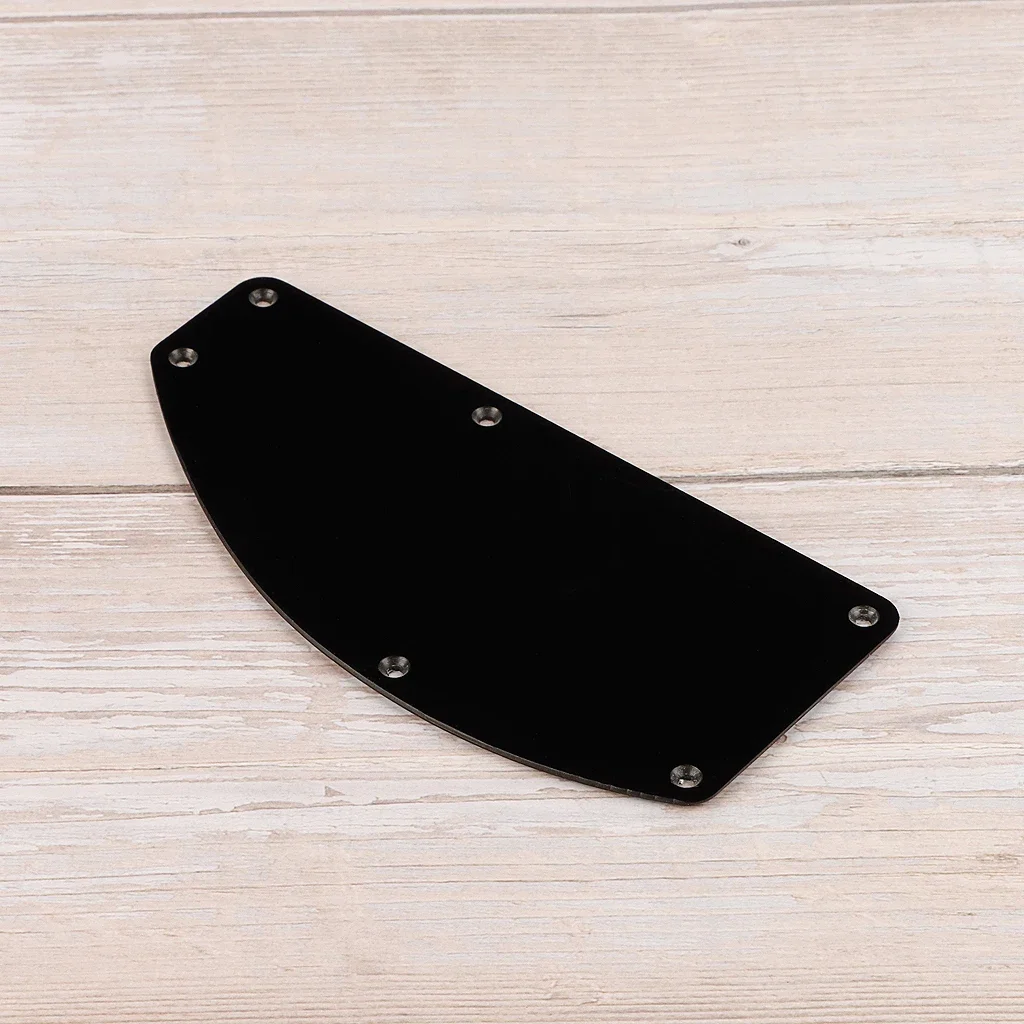Black Plastic Bass Guitar Cavity Cover Cover Back Plate Wiring BackPlate Guitar Pickguard Guitar Accessories image 2