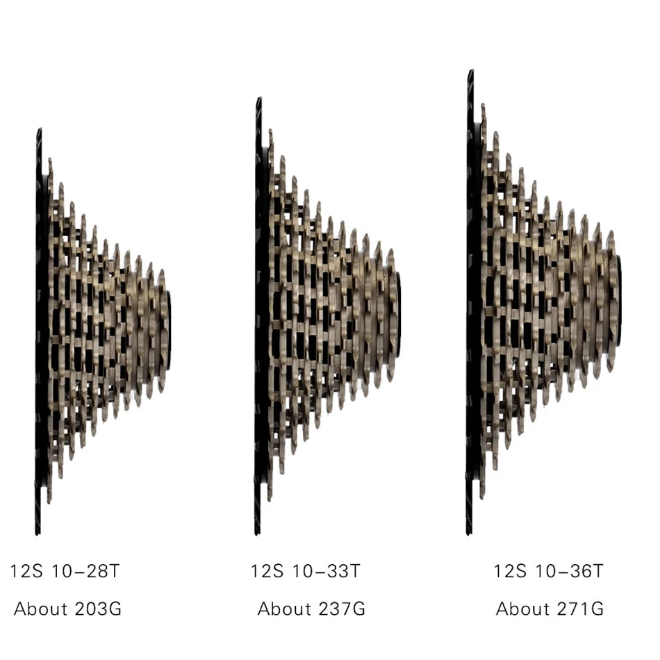 XDR Road Bike Cassette 12 Speed 12S 10-28 33 36T CNC Steel Bicycle Gear Gravel Bike Ultralight Freewheel K7 12V Sprocket
