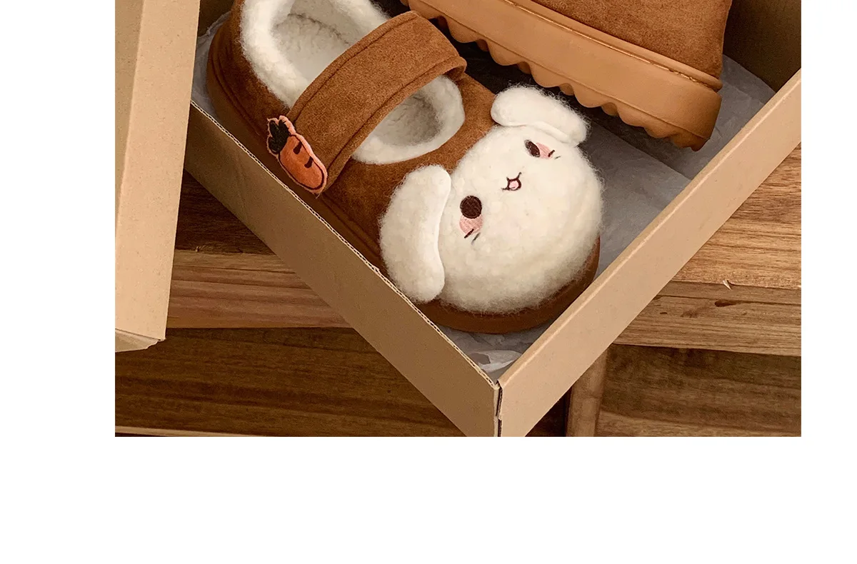 Neue schwarze flauschige Katzenpantoffeln für Damen, bezaubernde Tier-Schuhe, flauschige Hausschuhe, Damen-Winter-Plüsch-Mary-Jane-Slipper. – Detail 34