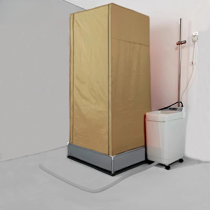 Tenda simples para chuveiro com drenagem