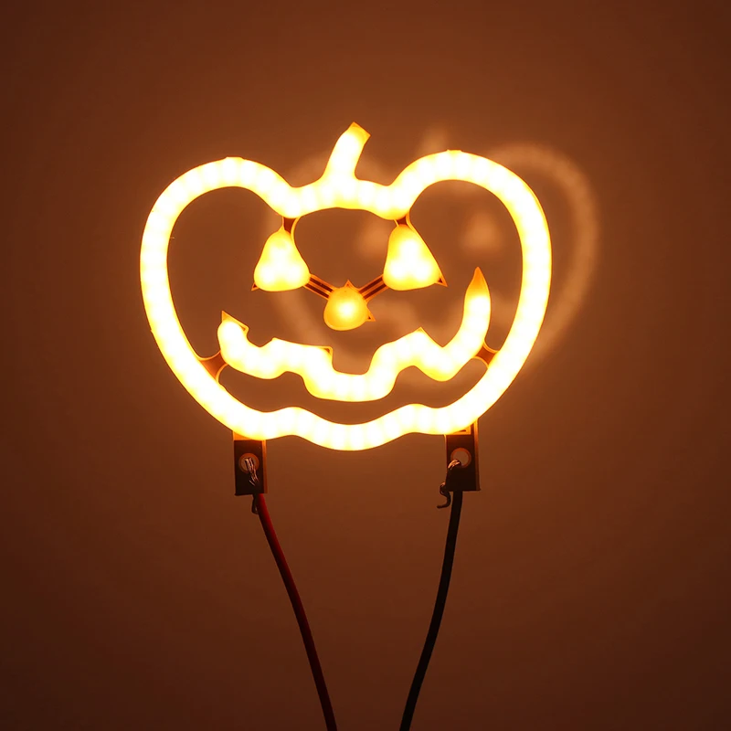 DIY akcesoria do żarówek 3V LED Edison elastyczne Halloween dynia świeczka z żarnikiem dioda przyjęcie świąteczne dekoracja atmosfery światła