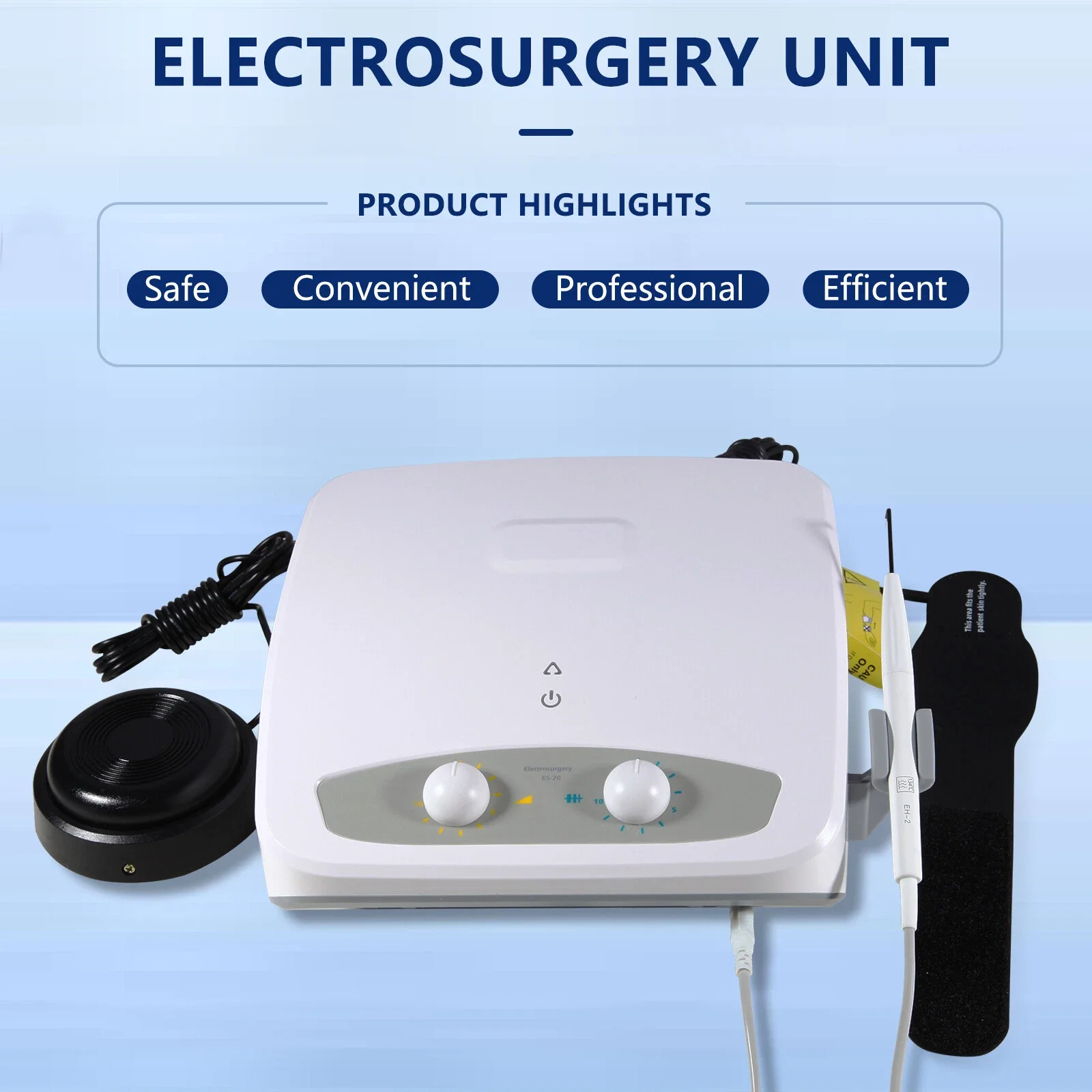 2025 New Dental Electro Electrosurgery Unit Machine High Frequency Electric 7 Knife Electrodes
