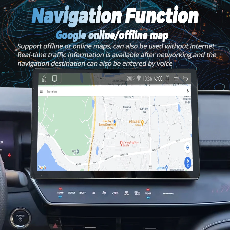 13.3 بوصة وحدة رأس أندرويد لتويوتا كامري 2024 الملاحة 4G واي فاي سيارة لتحديد المواقع مشغل فيديو الوسائط المتعددة Autoradio Carplay ستيريو DSP