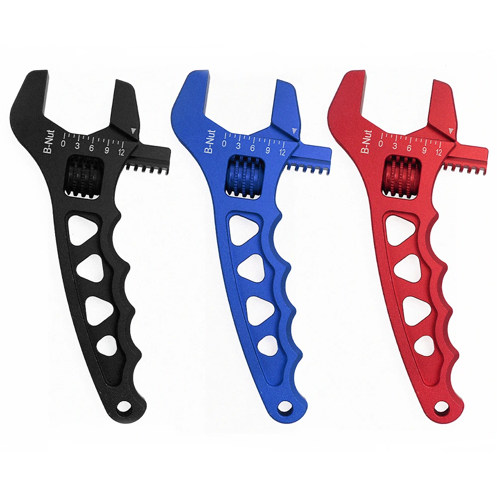 RASTP-New Aluminum 3AN-12AN Adjustable AN Wrench Tool Anodized Spanner For Hose End Fitting RS-OFI085