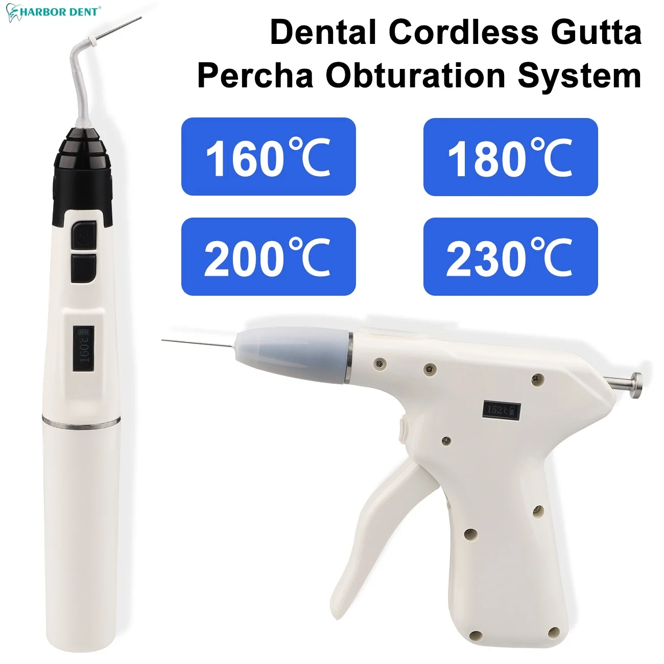 Dental Endo Obturation System Hot Melt Filling Gun Pen Heating Temperature Pen Tips Endodontic Dentist Equiment Filling Tool