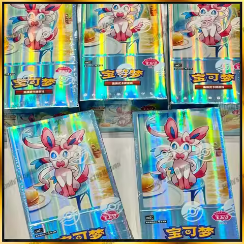 In Stock Original Pokemon Simplified Chinese Cards PTCG Gem Pack Vol 2 Eevee Booster Box Trading Cards Competition Game Gifts