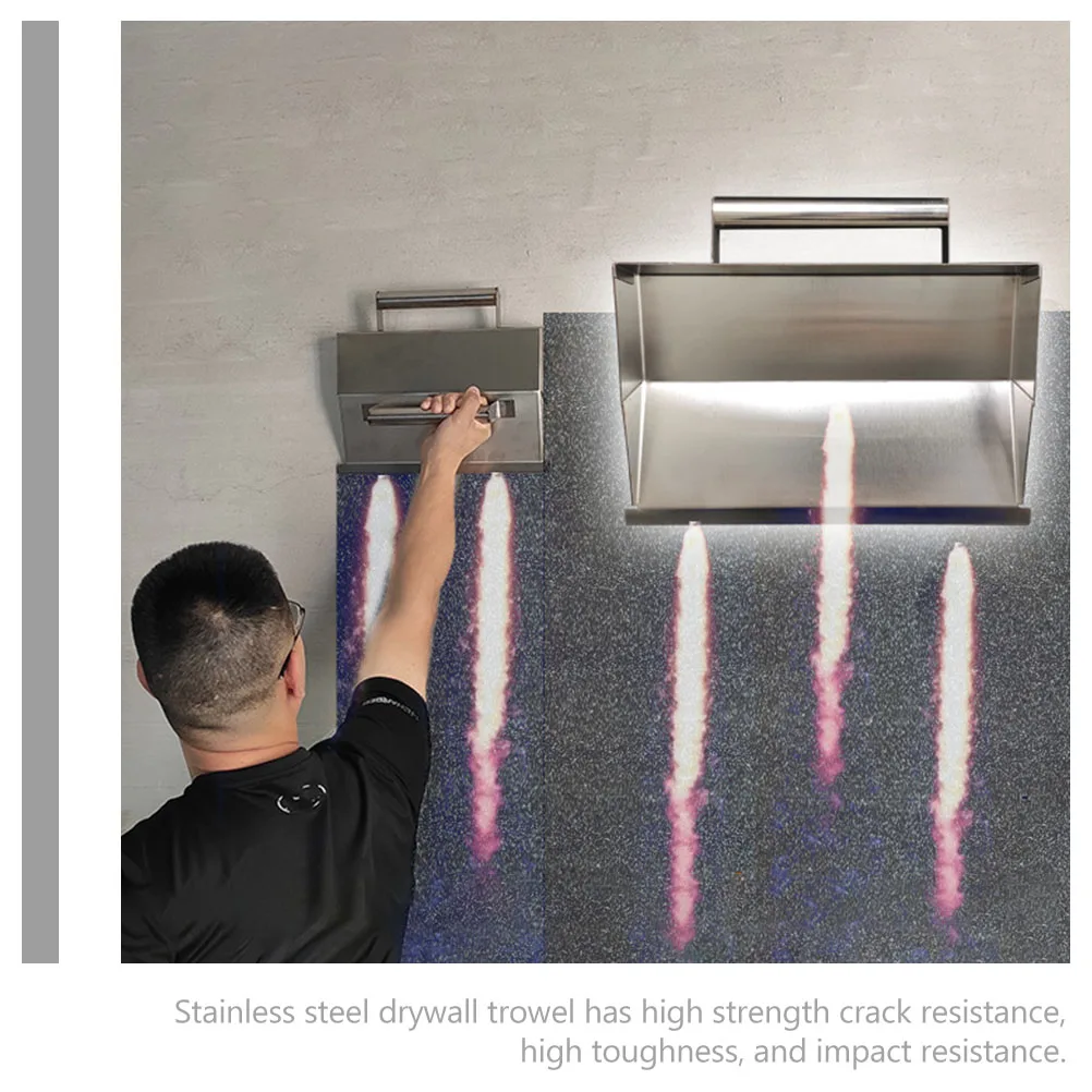 

Stainless Steel Drywall Trowel Wall Plastering Tool Multi-Functional Concrete Finishing Skimming Tool Bricklaying Hand Tools